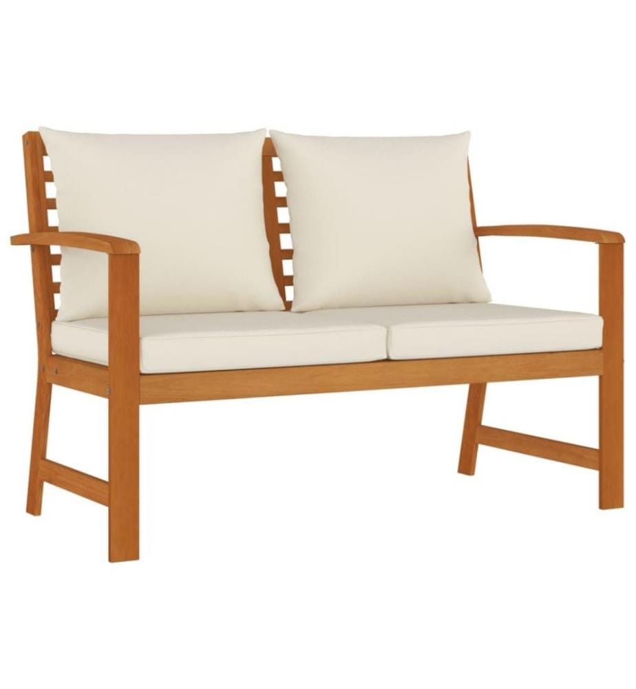 Ensemble de salle à manger de jardin coussins 9 pcs Bois acacia