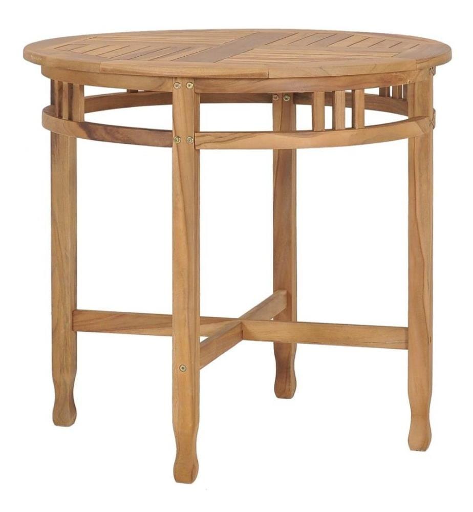 3-tlg. Garten-Essgruppe Teak Massivholz