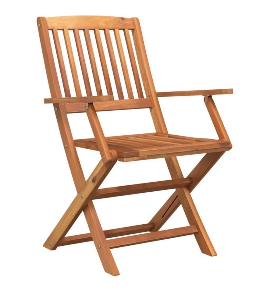 Ensemble de salle à manger de jardin 5 pcs Bois d'acacia solide