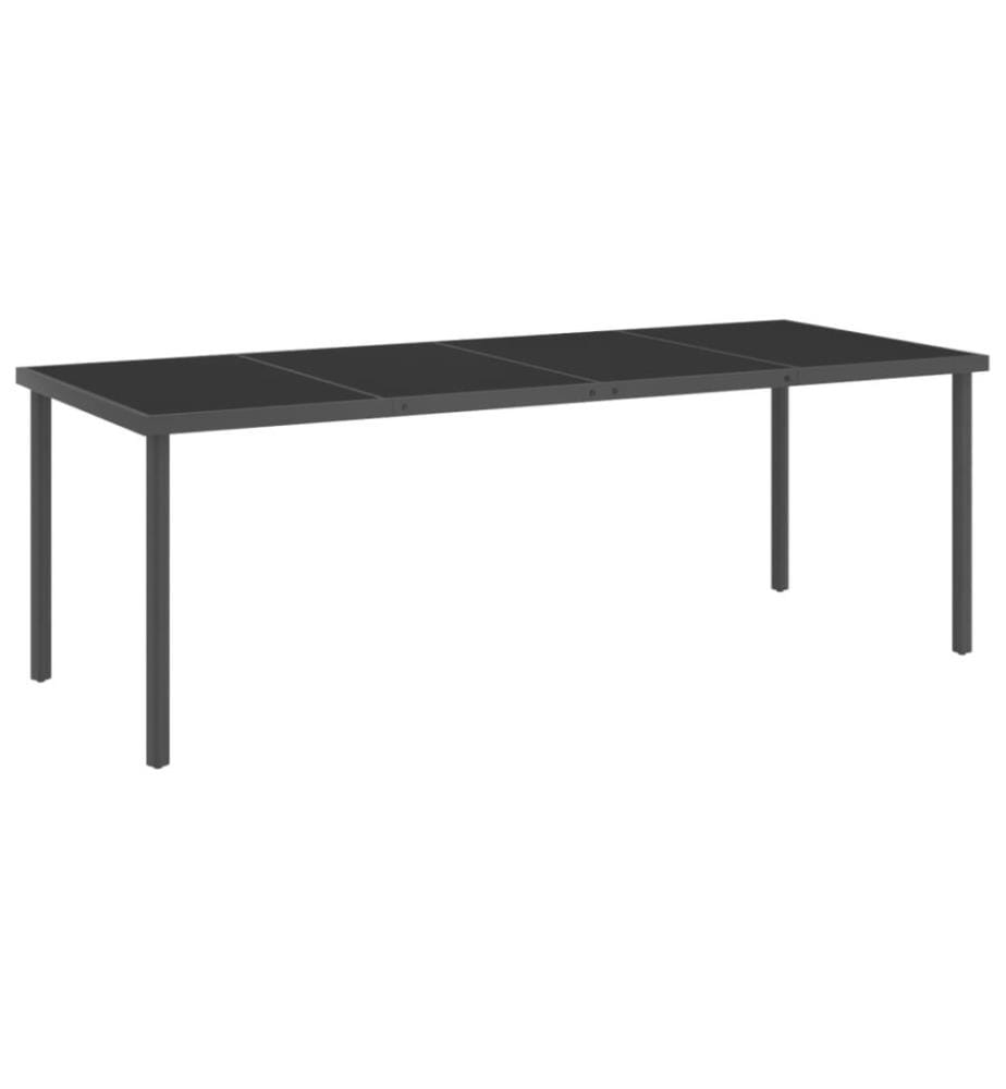 Ensemble de salle à manger d'extérieur 11 pcs Acier