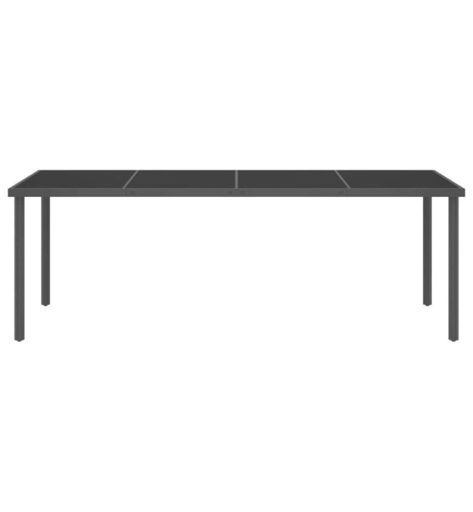 Ensemble de salle à manger d'extérieur 11 pcs Acier