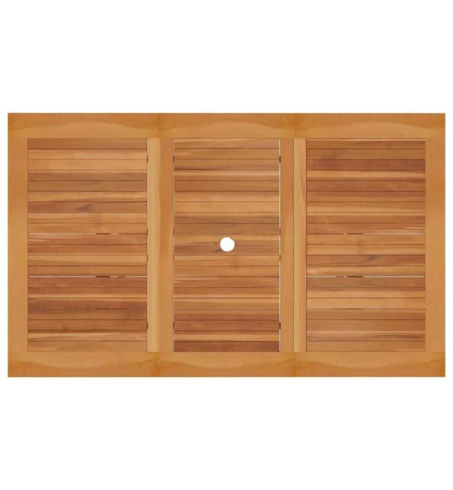 Ensemble de salle à manger de jardin 5 pcs Bois de teck massif