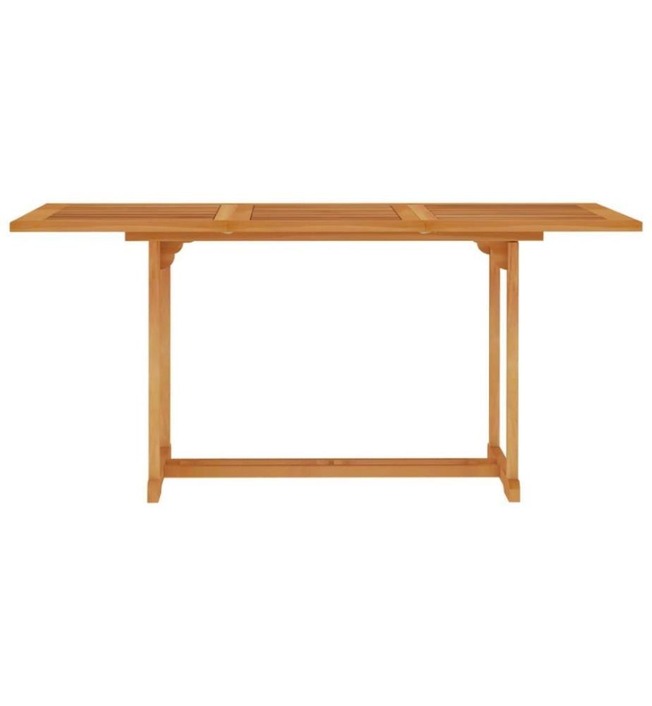5-tlg. Garten-Essgruppe Massivholz Teak