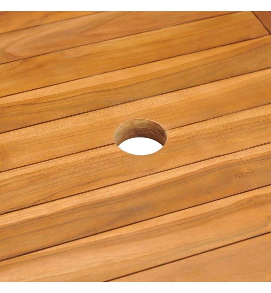 Ensemble de salle à manger de jardin 7 pcs Bois de teck massif
