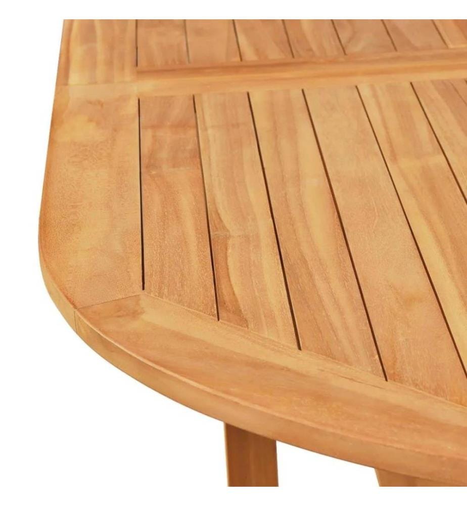 Ensemble de salle à manger de jardin 9 pcs Bois de teck massif