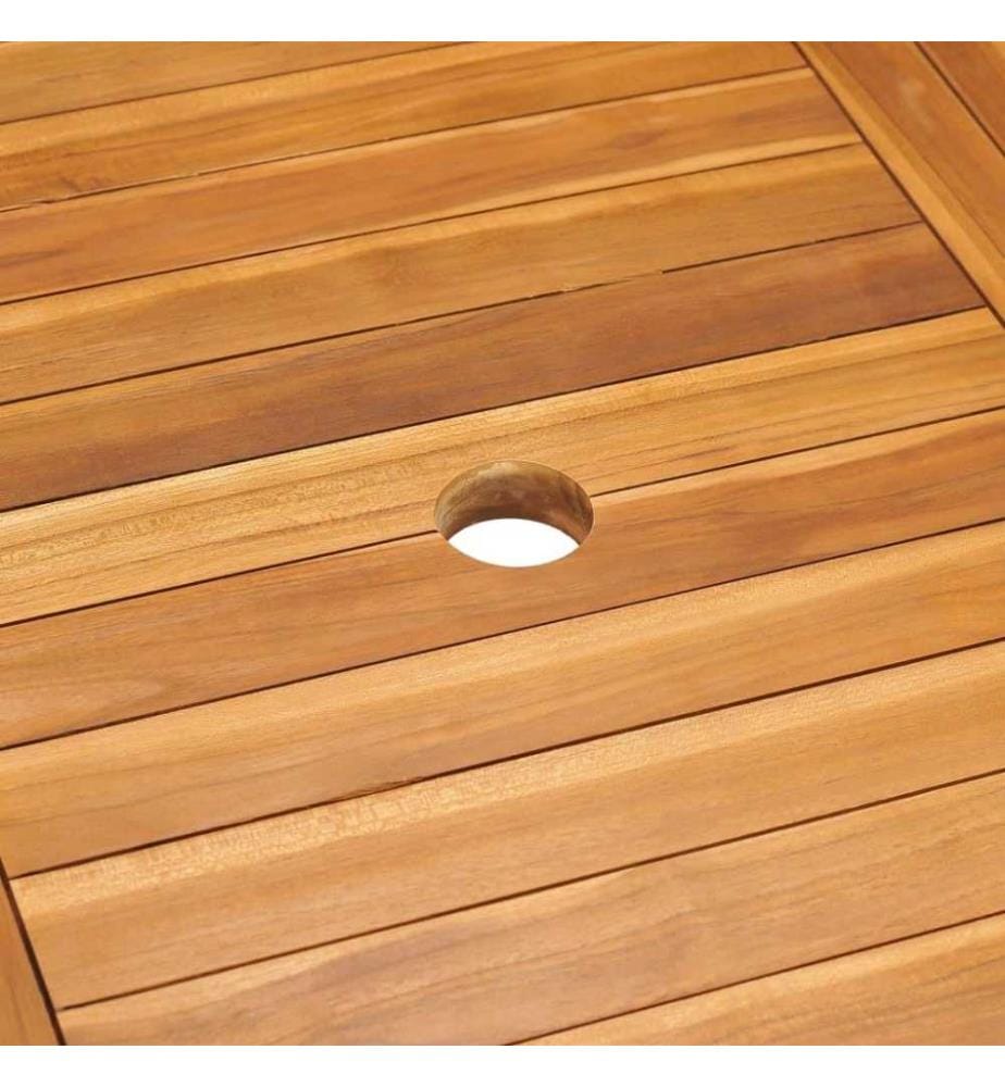 Ensemble de salle à manger de jardin 9 pcs Bois de teck massif