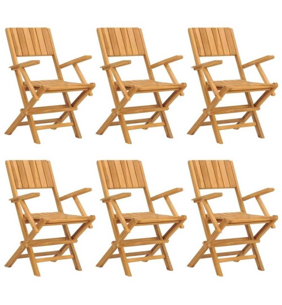 Ensemble à dîner de jardin 7 pcs Bois de teck solide