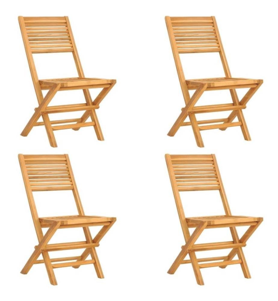 Ensemble à dîner de jardin 5 pcs Bois de teck massif