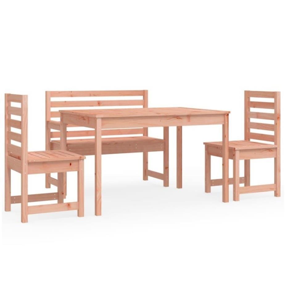 Ensemble à dîner de jardin 4 pcs bois massif Douglas