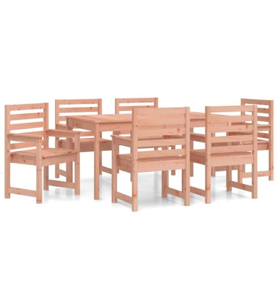 Ensemble à dîner de jardin 7 pcs bois massif Douglas