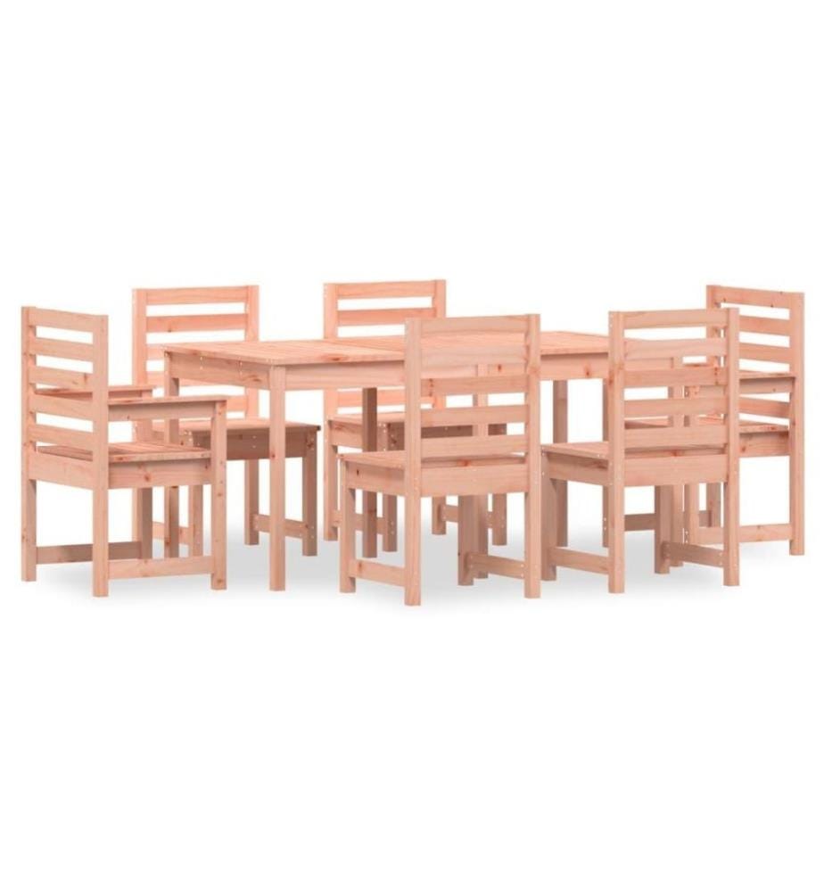 Ensemble à dîner de jardin 7 pcs bois massif Douglas