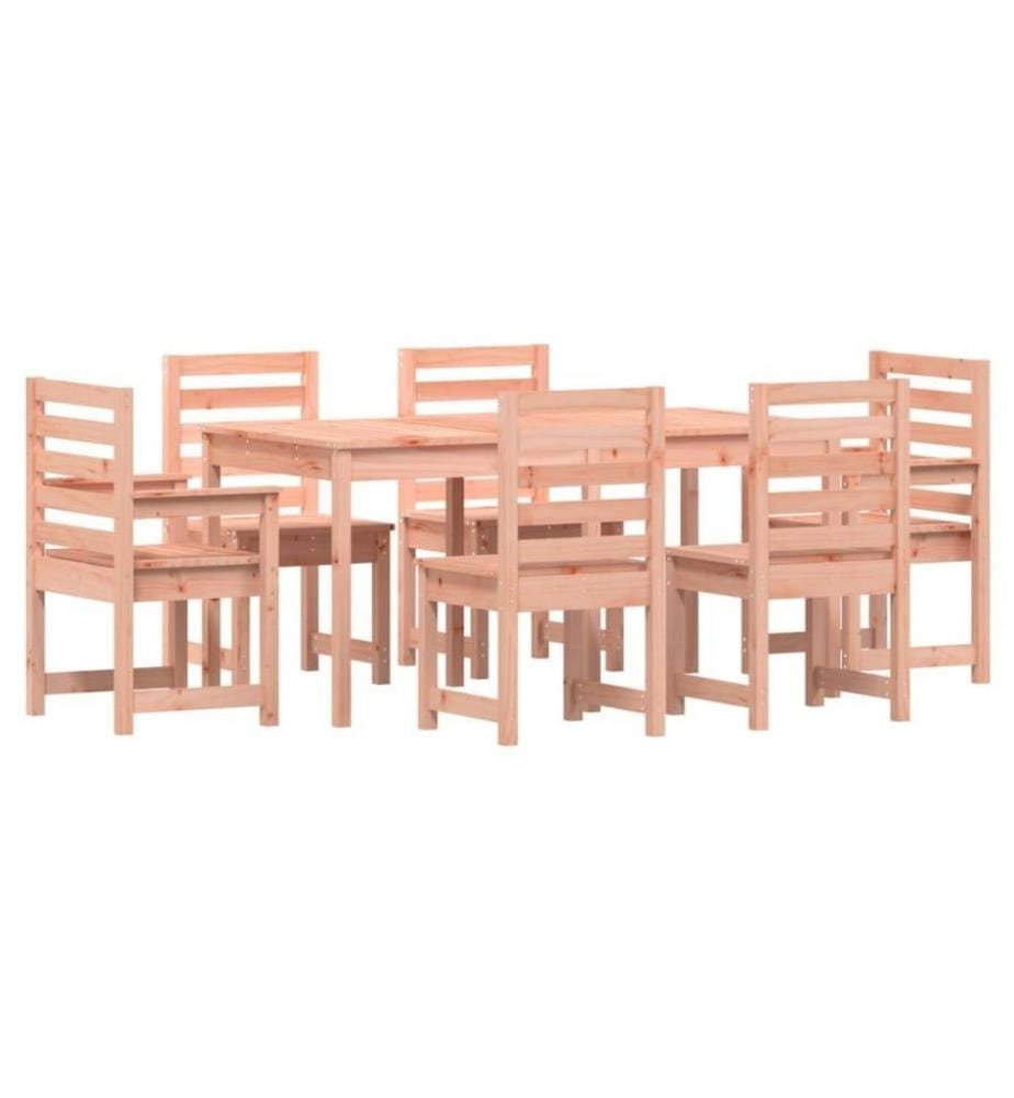Ensemble à dîner de jardin 7 pcs bois massif Douglas