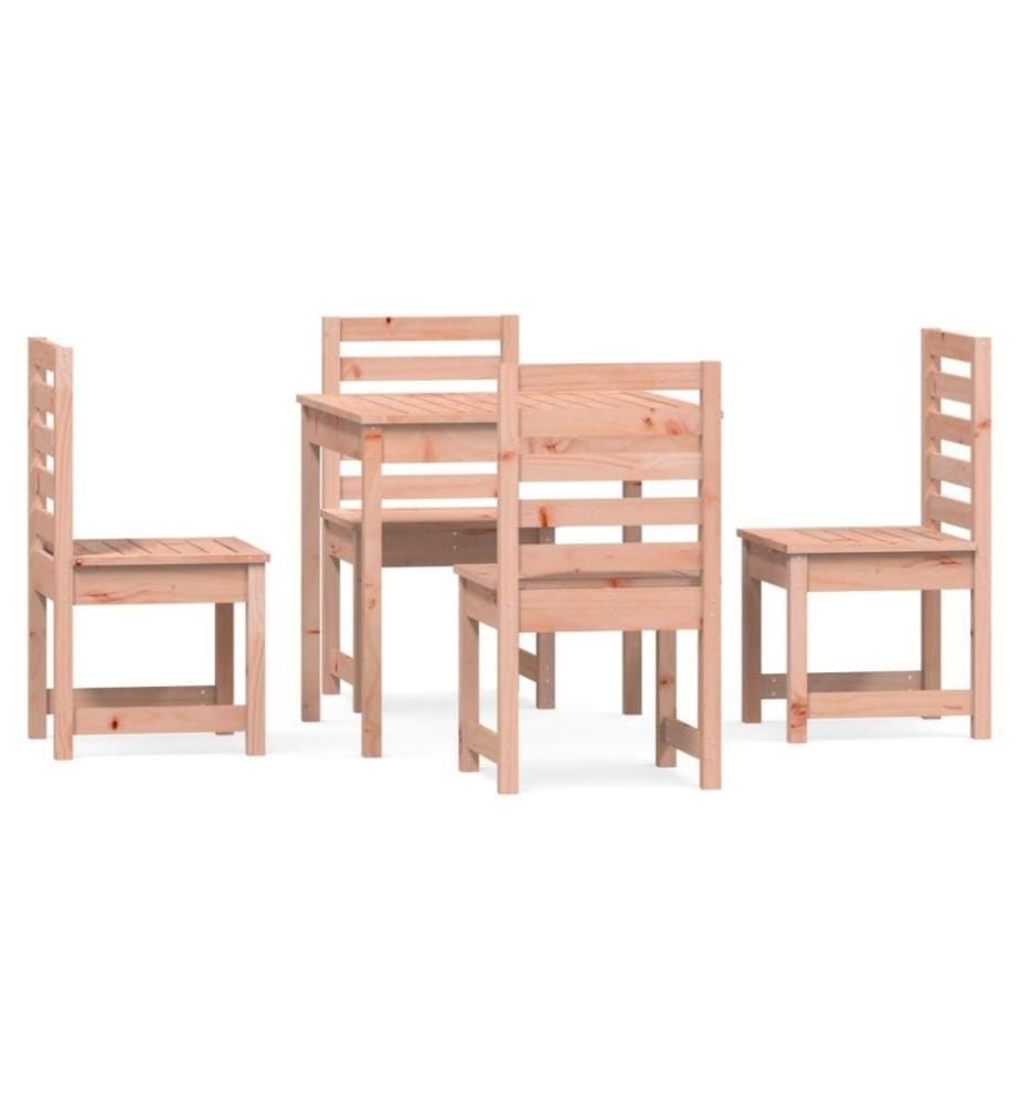 Ensemble à dîner de jardin 5 pcs bois massif Douglas