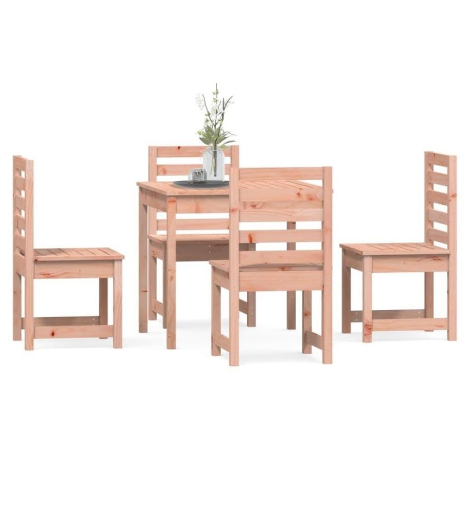 Ensemble à dîner de jardin 5 pcs bois massif Douglas