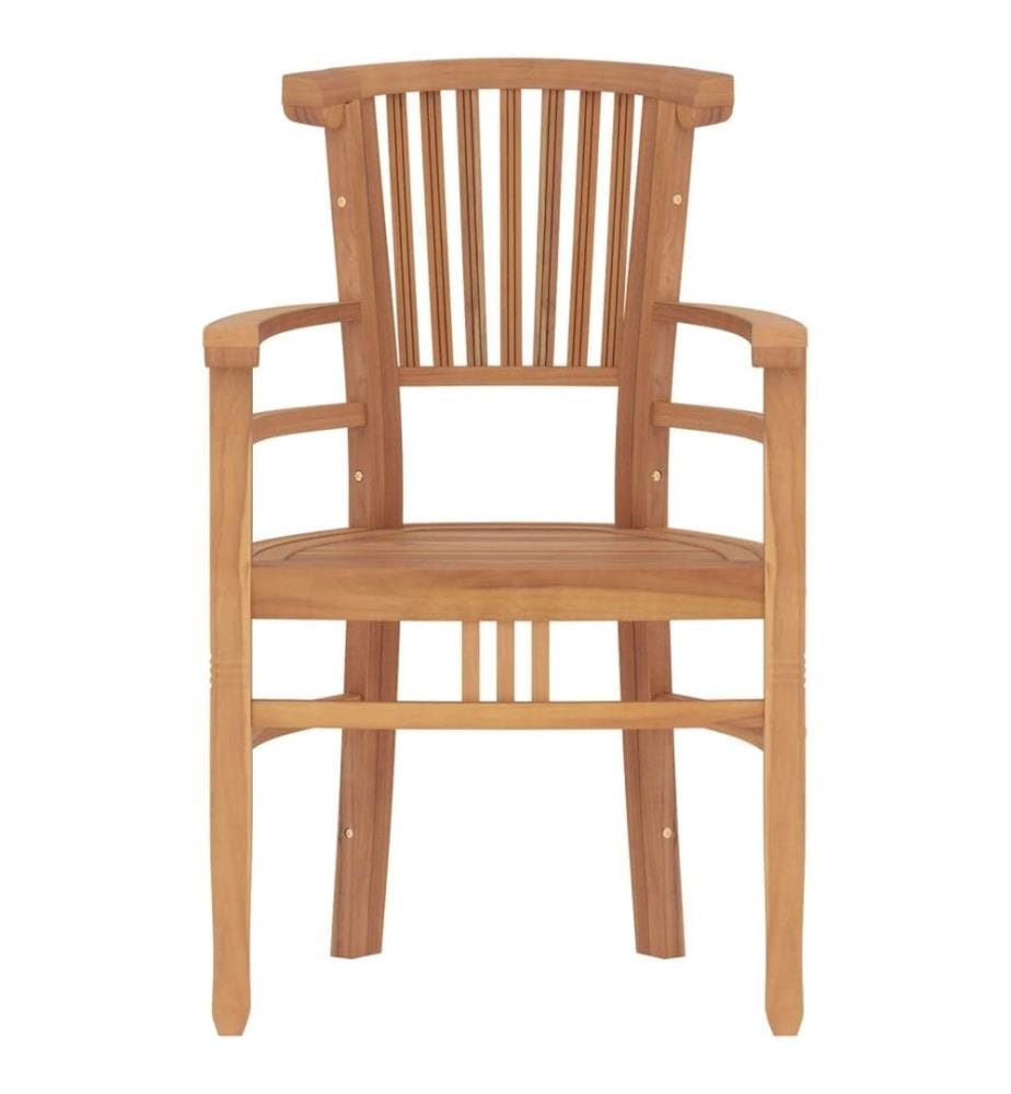 Ensemble à dîner de jardin 3 pcs Bois de teck massif