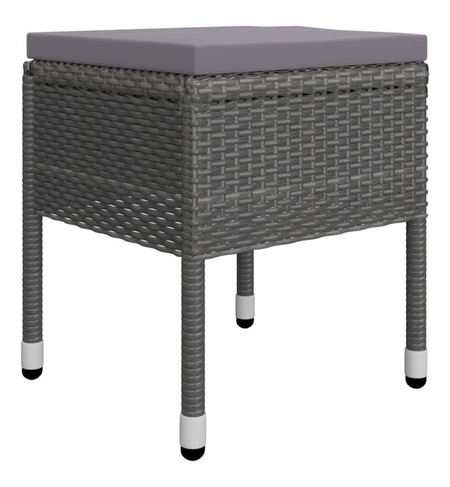 Ensemble de salle à manger de jardin 7 pcs Gris