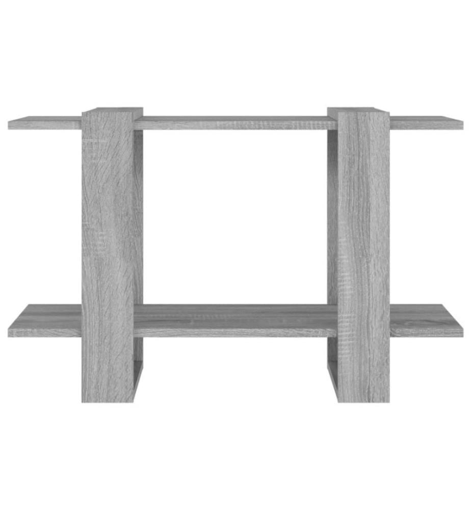 Bücherregal/Raumteiler Grau Sonoma 80x30x51 cm