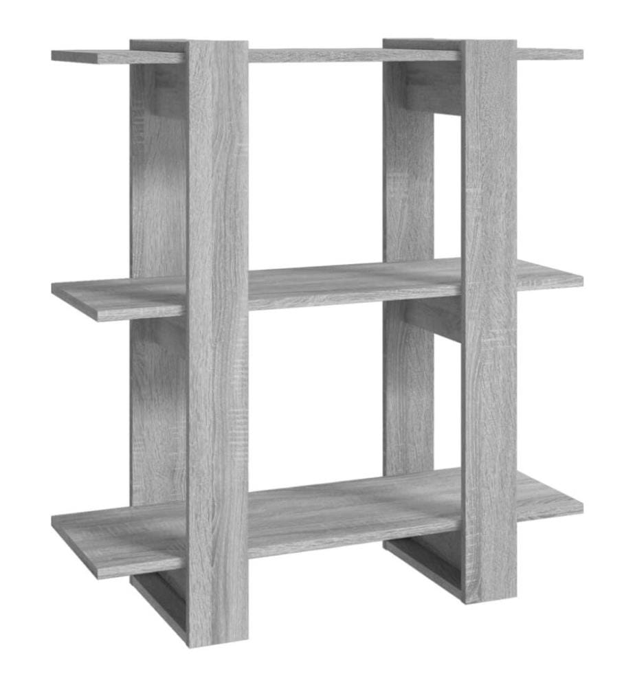 Bücherregal/Raumteiler Grau Sonoma 80x30x87 cm