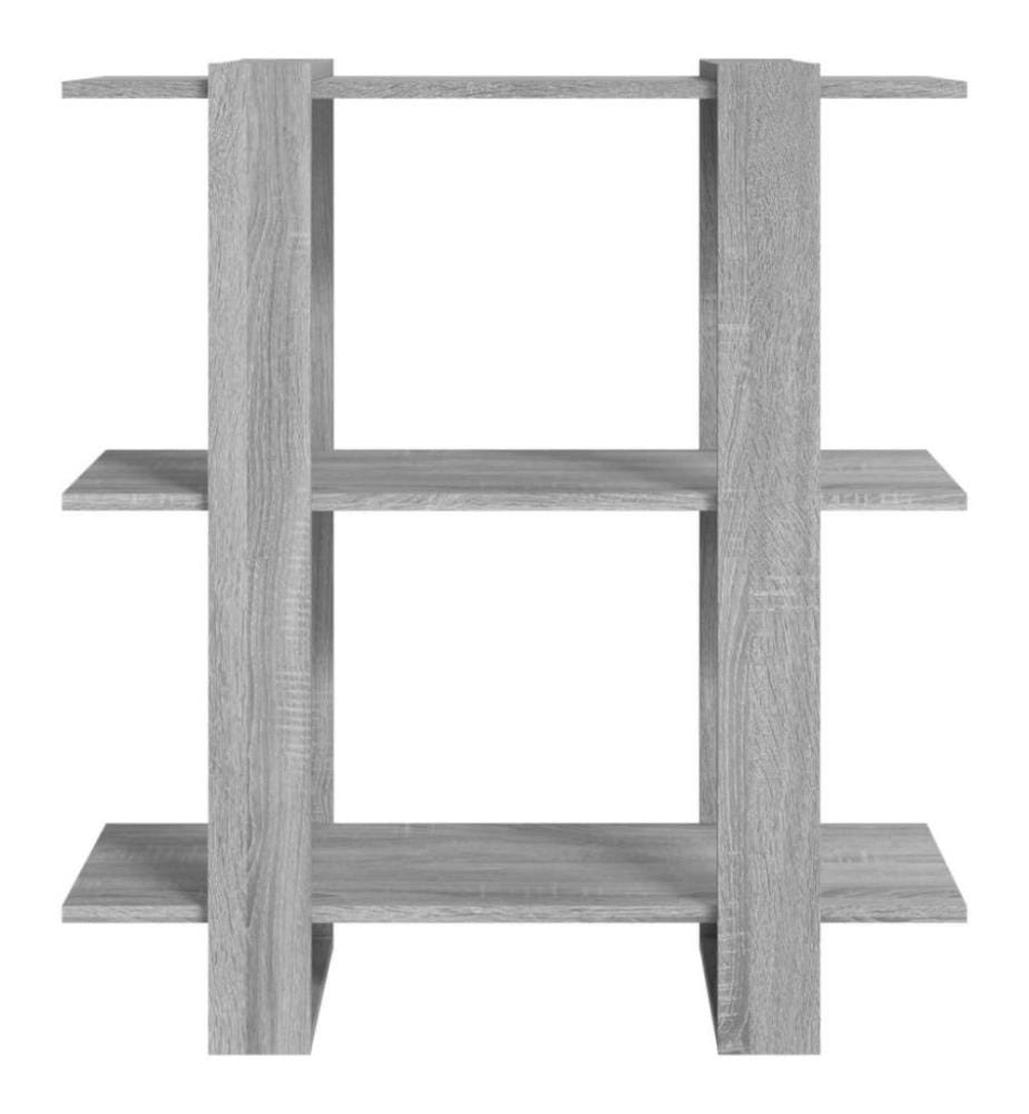 Bücherregal/Raumteiler Grau Sonoma 80x30x87 cm