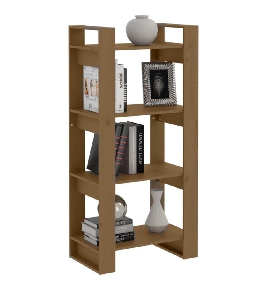 Bücherregal/Raumteiler Honigbraun 60x35x125cm Massivholz Kiefer