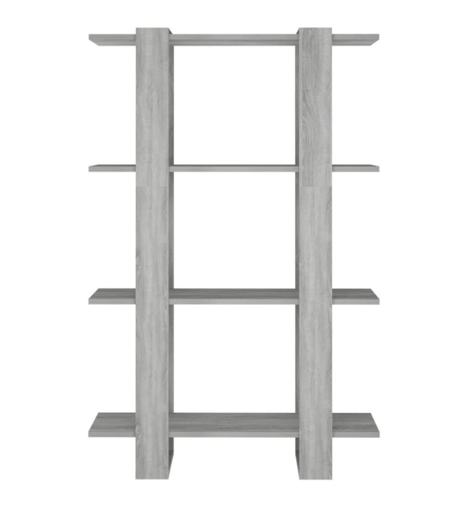 Bibliothèque/Séparateur de pièce Sonoma gris 80x30x123,5 cm