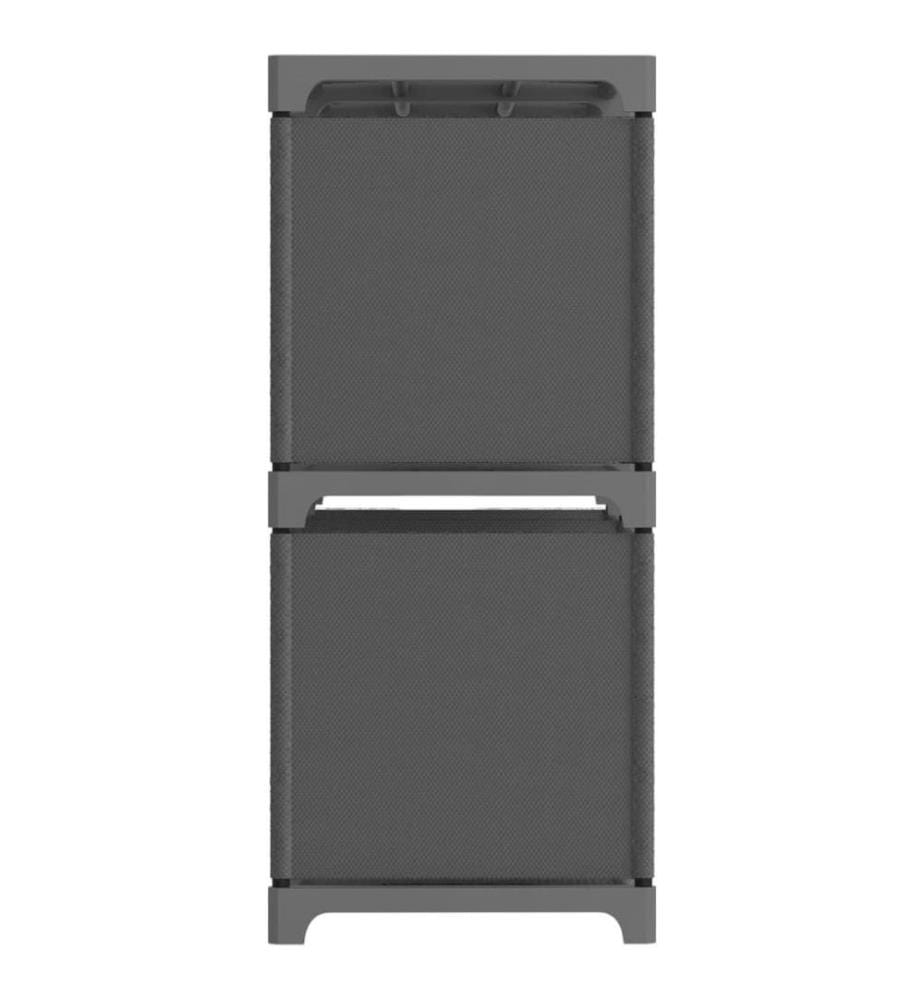 Étagère d'affichage 5 cubes Gris 103x30x72,5 cm Tissu
