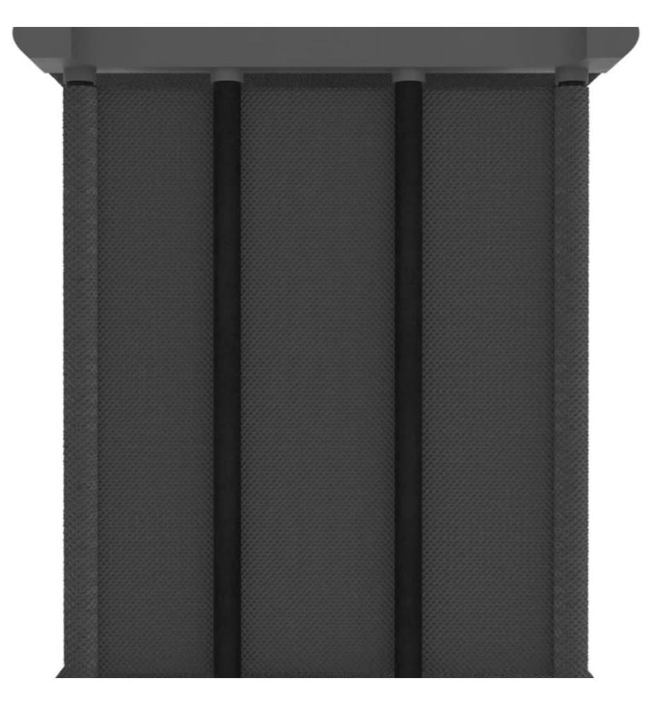 Étagère d'affichage 5 cubes Gris 103x30x72,5 cm Tissu
