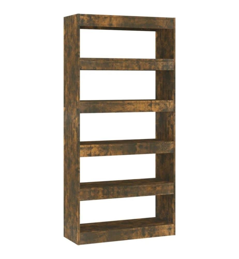 Bücherregal/Raumteiler Räuchereiche 80x30x166 cm Holzwerkstoff