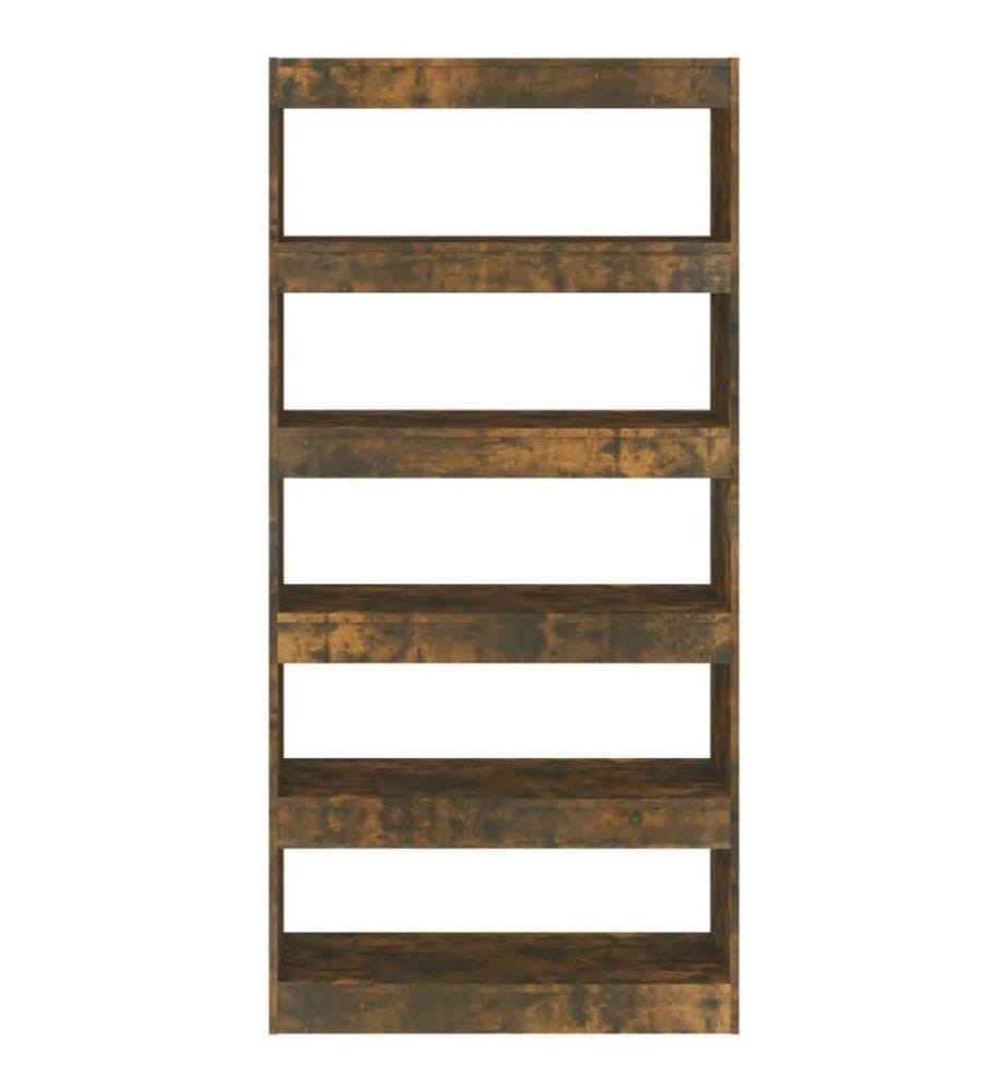 Bücherregal/Raumteiler Räuchereiche 80x30x166 cm Holzwerkstoff
