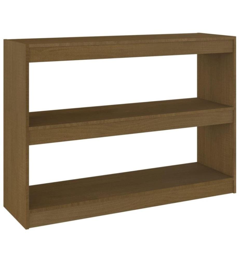 Bücherregal Raumteiler 100x30x71,5 cm Massivholz Kiefer