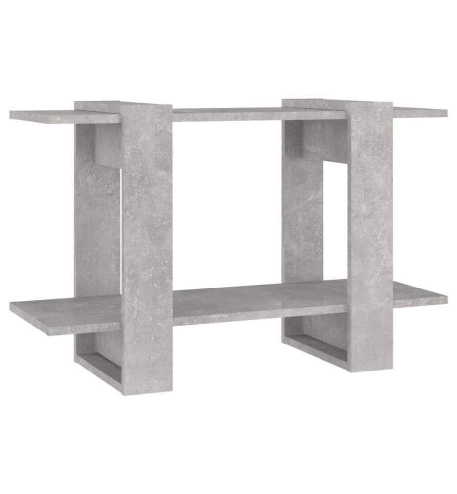 Bücherregal/Raumteiler Betongrau 80x30x51 cm