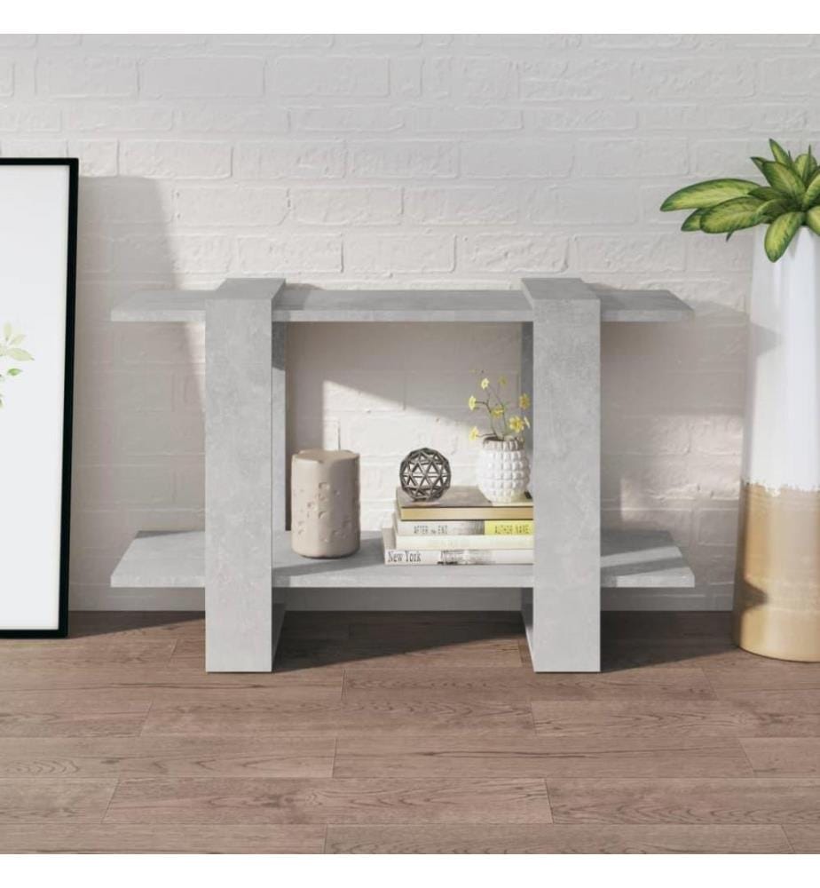 Bücherregal/Raumteiler Betongrau 80x30x51 cm