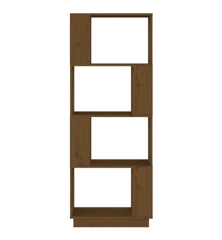 Bibliothèque/Cloison Marron miel 51x25x132 cm Pin solide