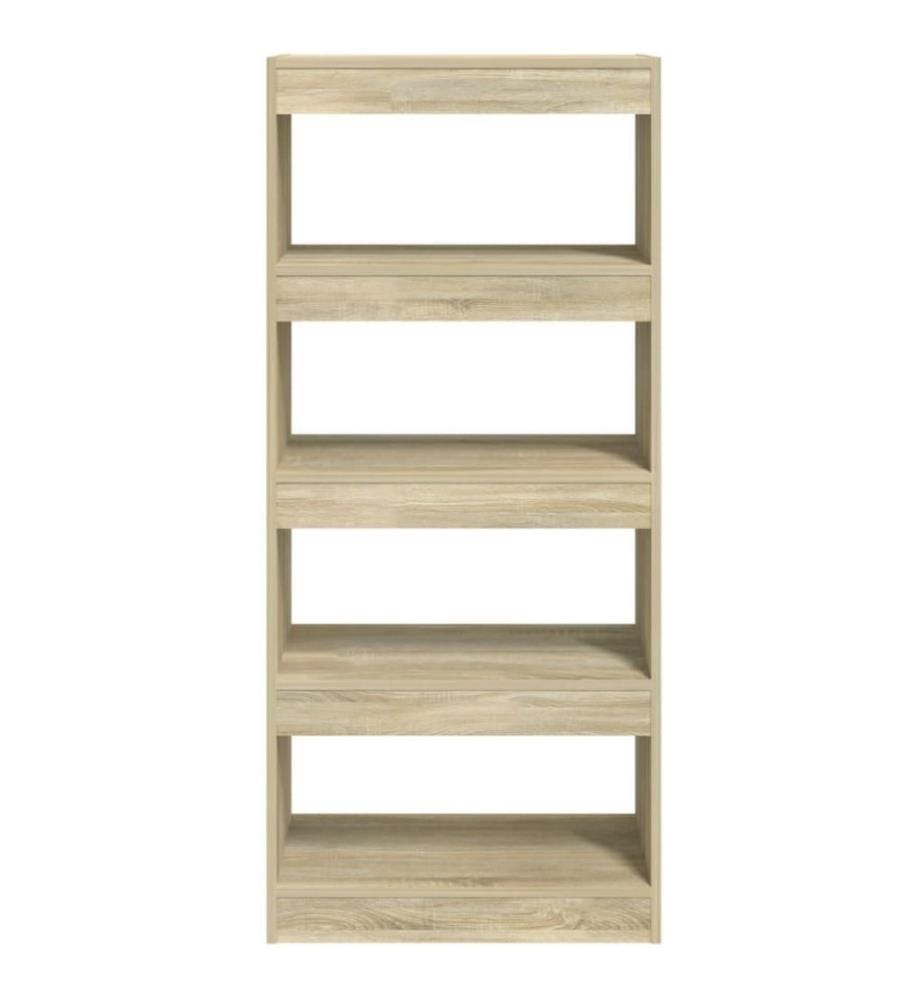 Bibliothèque/Cloison Chêne sonoma 60x30x135cm Bois d'ingénierie