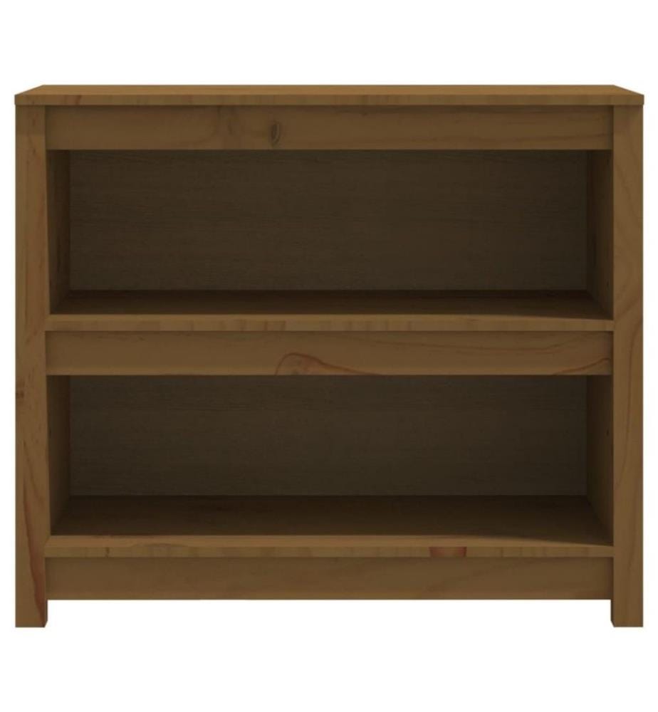 Bücherregal Honigbraun 80x35x68 cm Massivholz Kiefer