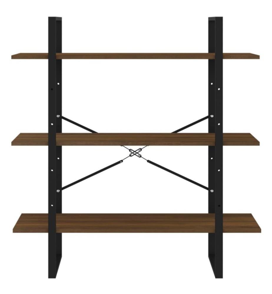 Bibliothèque Chêne marron 100x30x105 cm Bois d'ingénierie