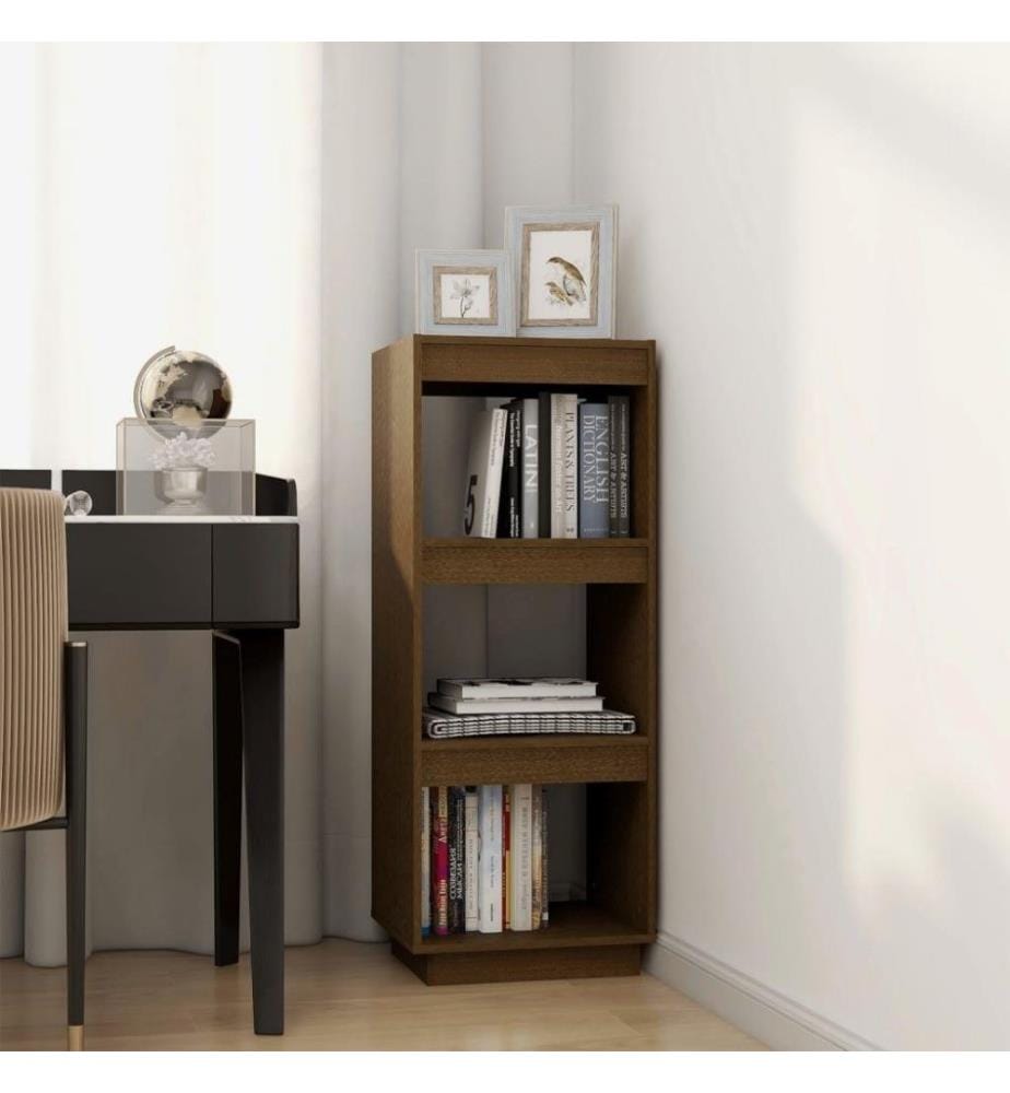 Bücherregal/Raumteiler Honigbraun Massivholz Kiefer