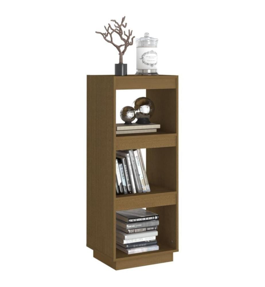 Bücherregal/Raumteiler Honigbraun Massivholz Kiefer