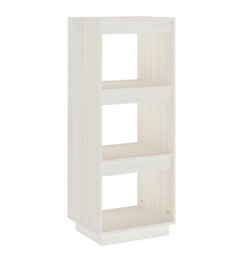 Bücherregal/Raumteiler Weiss 40x35x103 cm Massivholz Kiefer