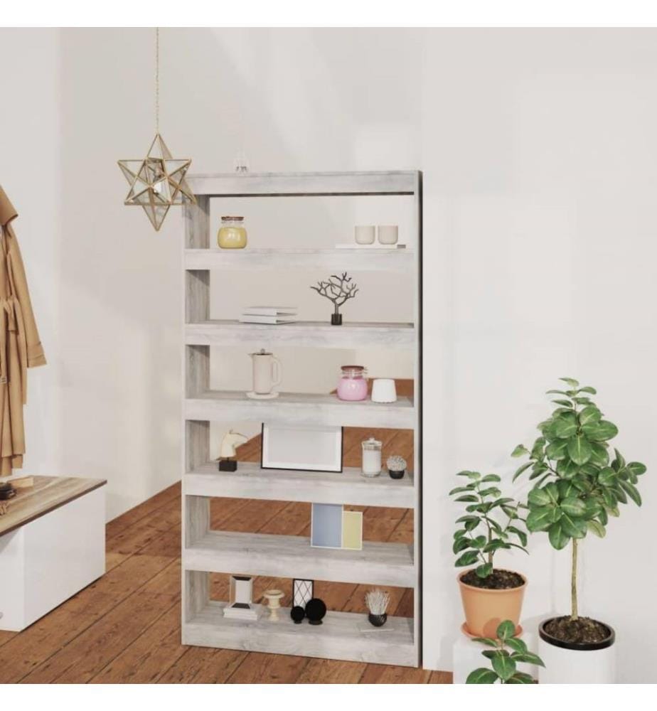 Bibliothèque/Séparateur de pièce 100x30x198cm Bois d'ingénierie