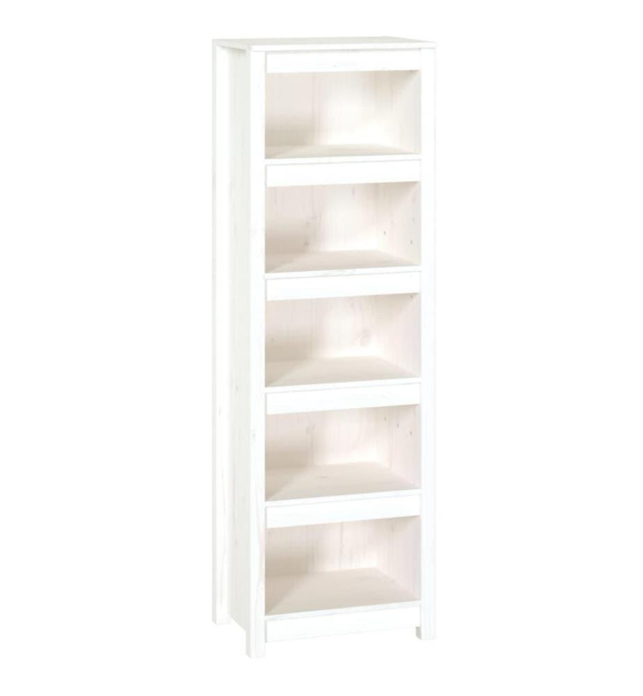 Bibliothèque Blanc 50x35x154 cm Bois de pin massif