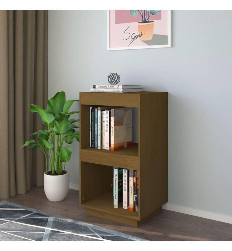 Bibliothèque Marron miel 40x35x71 cm Bois de pin massif