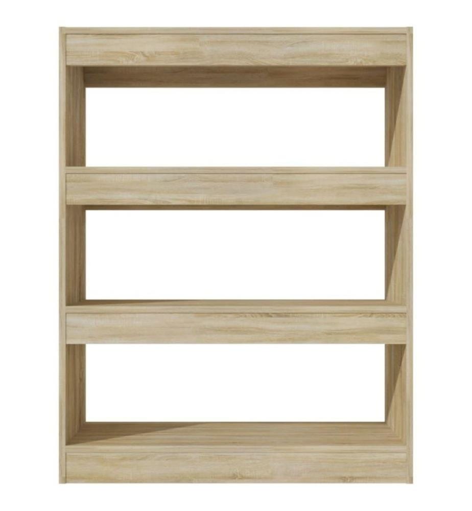 Bücherregal/Raumteiler Sonoma-Eiche 80x30x103 cm Holzwerkstoff