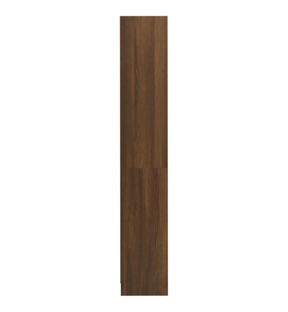 Bibliothèque 4 niveaux Chêne marron 80x24x142cm Bois ingénierie