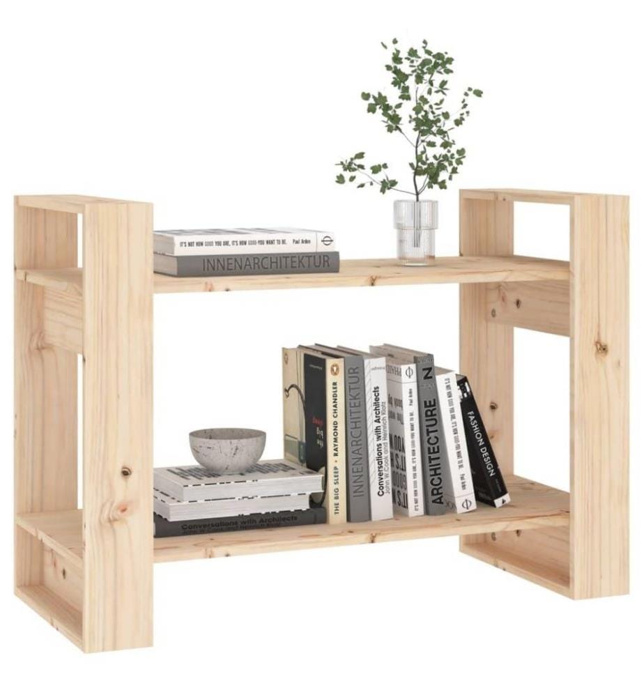 Bücherregal/Raumteiler 80x35x56,5 cm Massivholz Kiefer