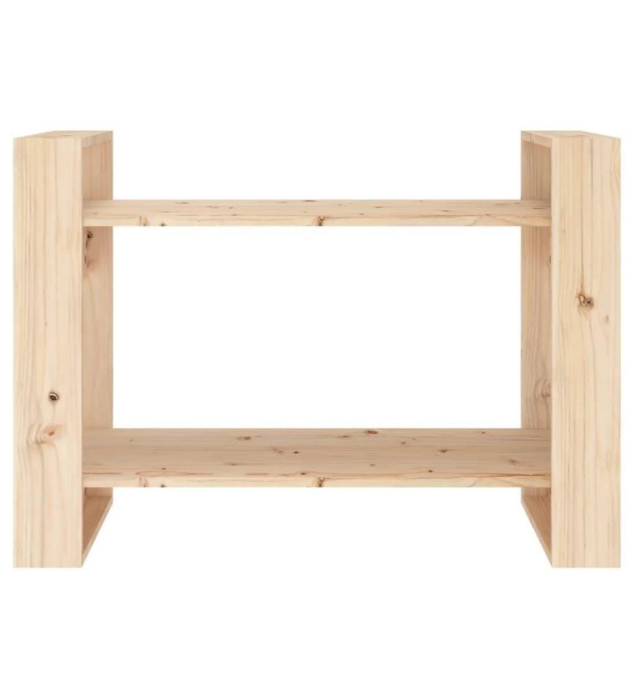 Bücherregal/Raumteiler 80x35x56,5 cm Massivholz Kiefer
