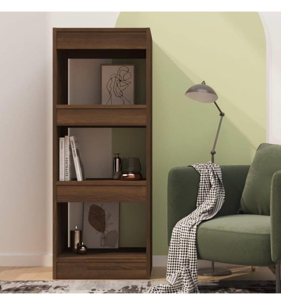 Bücherregal/Raumteiler Braun Eiche 40x30x103cm Holzwerkstoff