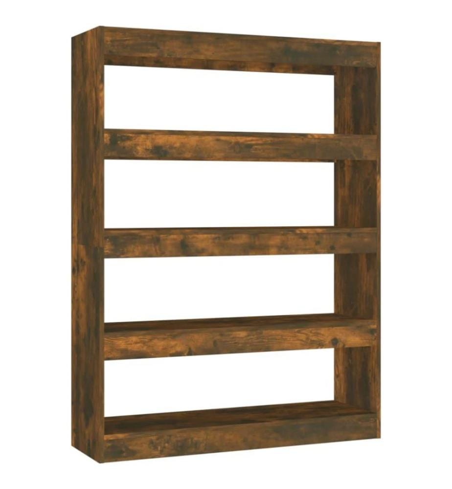 Bücherregal/Raumteiler Räuchereiche 100×30×135 cm