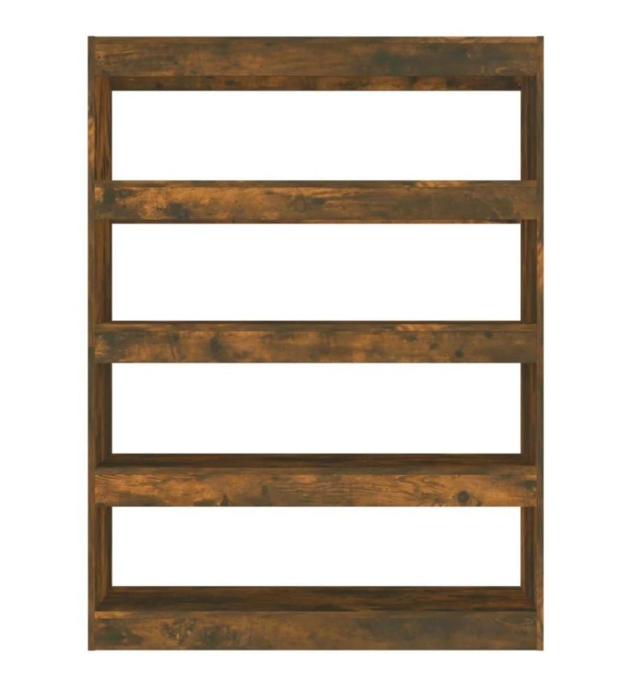 Bücherregal/Raumteiler Räuchereiche 100×30×135 cm