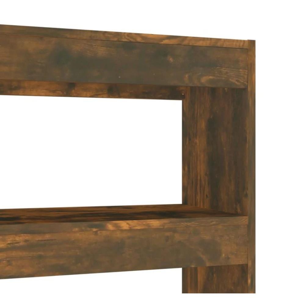 Bücherregal/Raumteiler Räuchereiche 100×30×135 cm